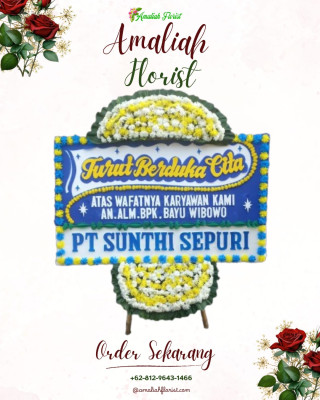 Papan Bunga Duka di Pontodon Timur
